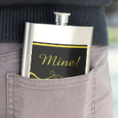 黄色の渦と花のフラスコ フラスク (インサイチュ)