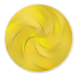黄色の渦巻き セラミックノブ
