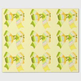黄色の湾曲形のラッピング紙 ラッピングペーパー