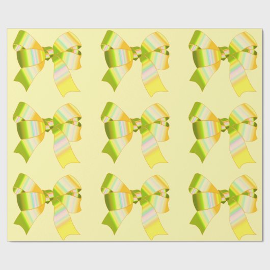 黄色の湾曲形のラッピング紙 ラッピングペーパー (フラット)