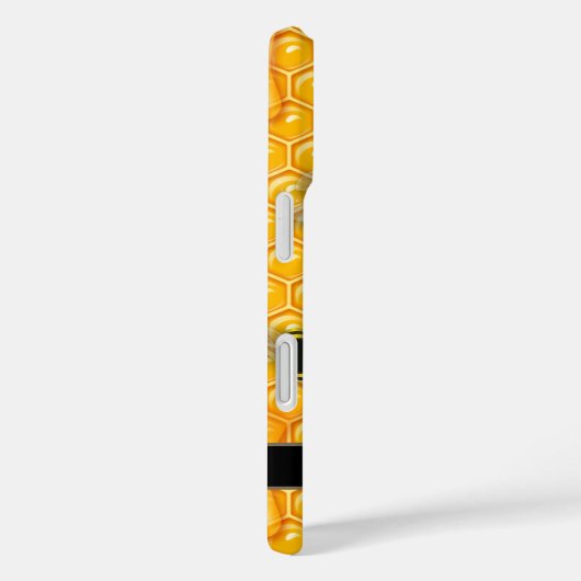 黄色の滴下蜂蜜コームとのまわりに Case-Mate iPhoneケース (裏面 / 右)