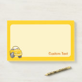 黄色の漫画の車 ポストイット (デスク)