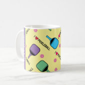 黄色の漬物が好きです コーヒーマグカップ (正面左)