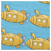 黄色の潜水艦の漫画生地 ファブリック (見本)