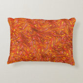 黄色の澄ん色合いを持つ鮮やかな赤いテクスチャ アクセントクッション (裏面)