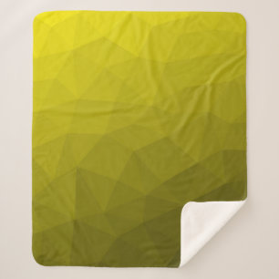 黄色の濃いグラデーショグラデーションンのジオメトリメッシュパターン シェルパブランケット