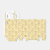 黄色の灰色の鳥感謝していあなたの結婚式の引き出物テントボックス フェイバーボックス (折り畳みなし)