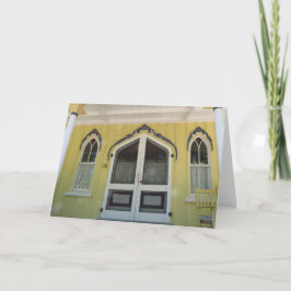 黄色の炎ジンジャーブレッド – Martha's Vineyard Holid シーズンカード