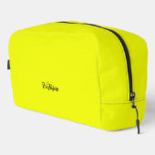 黄色の無地のネオン名または削除文字 ドップキット (右コーナー)