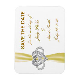 黄色の無限大ハート日付磁石の保存 マグネット