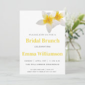 黄色の熱帯花 |ブライダルブランチ招待状 招待状 (スタンド正面)
