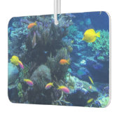 黄色の熱帯魚の水中写真 カーエアーフレッシュナー (左)