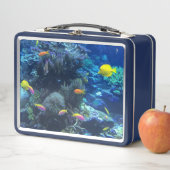黄色の熱帯魚の水中写真 メタルランチボックス (インサイチュ)