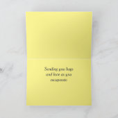 黄色の犬と勇気付けられるよくカードを取得 カード (内部)