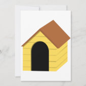 黄色の犬小屋の招待状 招待状 (正面)