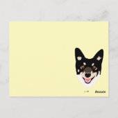 黄色の犬 ポストカード (裏面)