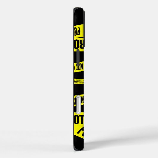 黄色の犯罪シーンを横断しないテープの危険領域 Case-Mate iPhoneケース (裏面 / 右)