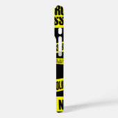 黄色の犯罪シーンを横断しないテープの危険領域 Case-Mate iPhoneケース (裏面 / 左)