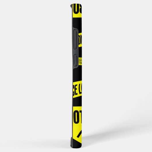 黄色の犯罪シーンを横断しないテープの危険領域 SAMSUNG GALAXYケース (右側面)