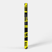 黄色の犯罪シーンを横断しないテープの危険領域 SAMSUNG GALAXYケース (右側面)