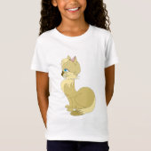 黄色の猫の子供用Tシャツ Tシャツ (正面)