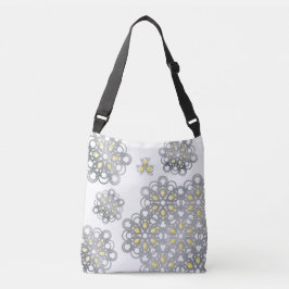 黄色の球体PolyHexaBloomクロスボディバッグ クロスボディバッグ