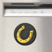 黄色の琥珀の馬蹄形 マグネット (インサイチュ (食洗機))