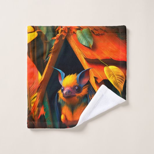 黄色の生物 ウォッシュタオル (ウォッシュタオル)