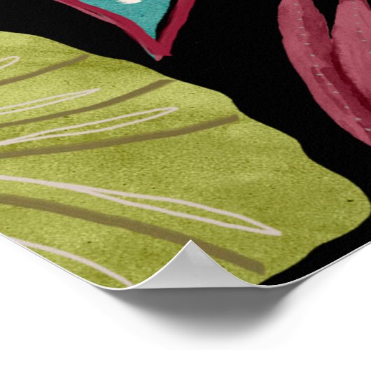 黄色の白いタータンチェックのテクスチャの背景。 ポスター (角)