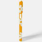 黄色の白いレトロY2Kの花模様 Case-Mate iPhoneケース (裏面 / 右)
