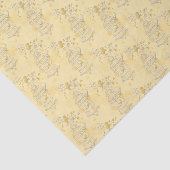 黄色の白い鳥かごハートティッシュペーパー 薄葉紙 (詳細)