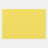 黄色の白シンプル色のストライプパターン幾何学的 ラッピングペーパーシート (正面2)