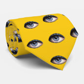 黄色の目のタイ ネクタイ (ロール)