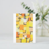 黄色の看板、パウル・クレー ポストカード (スタンド正面)