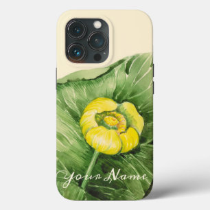 黄色の睡蓮の水色 iPhone 13 PROケース