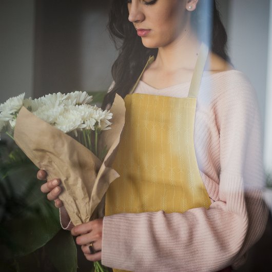 黄色の矢印エプロン エプロン