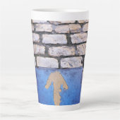 黄色の矢印 カフェラテマグ (正面)