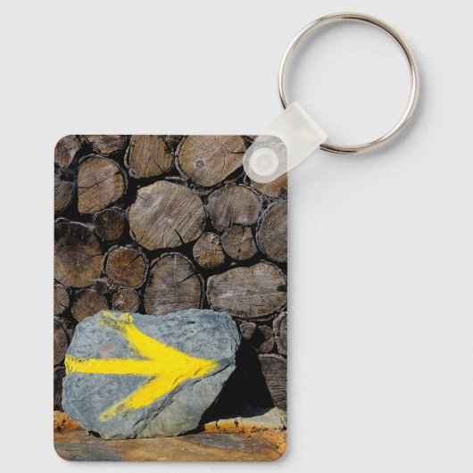 黄色の矢印 キーホルダー (裏面)