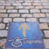 黄色の矢印 シール (正面)