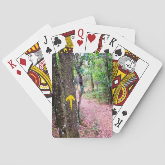 黄色の矢印 トランプ (裏面)