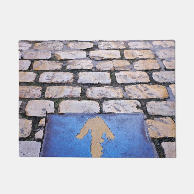 黄色の矢印 ドアマット (正面)