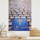 黄色の矢印 ポスター (キッチン)