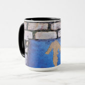 黄色の矢印 マグカップ (正面左)