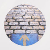 黄色の矢印 ラベル (デザイン2)