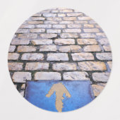 黄色の矢印 ラベル (デザイン2)