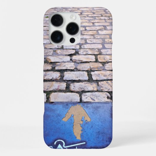 黄色の矢印 iPhoneケース (裏面)
