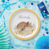 黄色の私たちの親愛小さな鹿、ひまわりのデイジー ペーパープレート (パーティー)