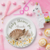 黄色の私たちの親愛小さな鹿、ひまわりのデイジー ペーパープレート (パーティー)