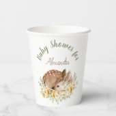 黄色の私たちの親愛小さな鹿、ひまわりのデイジー 紙コップ (裏面)