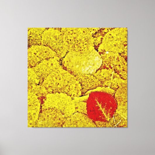 黄色の秋#2 - 絵画's Art Wrapped canvas キャンバスプリント (正面)